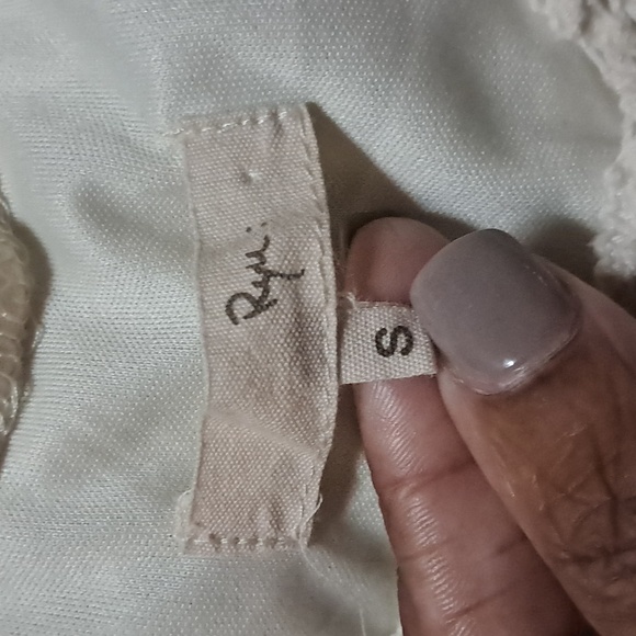 Ryu Bohemian Crochet Trim Embroidered Sleeveless Mini Dress Size S - Picture 8 of 12